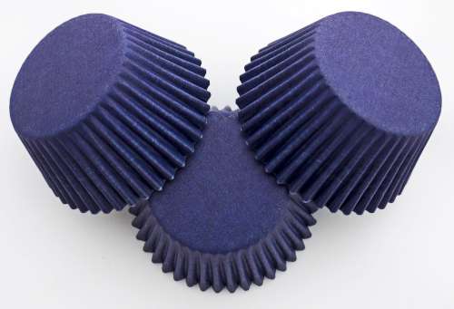 Navy Blue Mini Cupcake Papers
